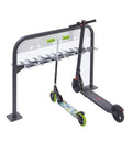 Range trottinettes 12 places sur pied
