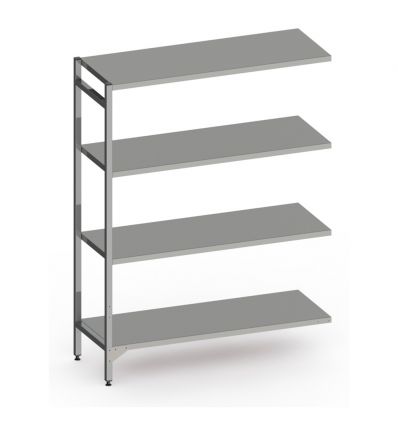 Rayonnage alimentaire inox modulable en angle ou linéaire