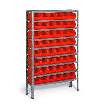 Rayonnage bac à bec grand volume