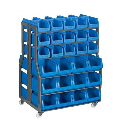 Rayonnage bac à bec grand volume