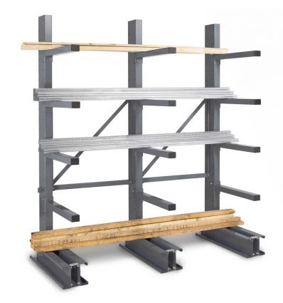 Rayonnage cantilever double ou simple