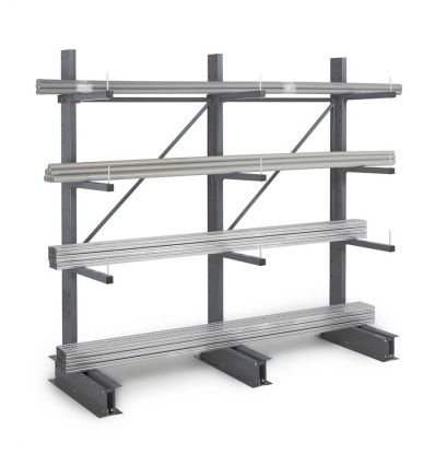 Rayonnage cantilever double ou simple