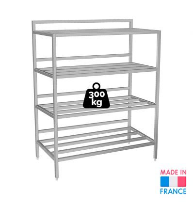 Rayonnage inox cuisine professionnelle tubulaire