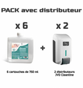 Recharge savon désinfectant pour distributeur cartouche