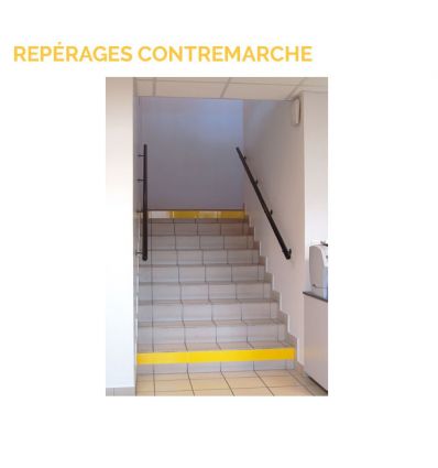 Contremarche adhésive