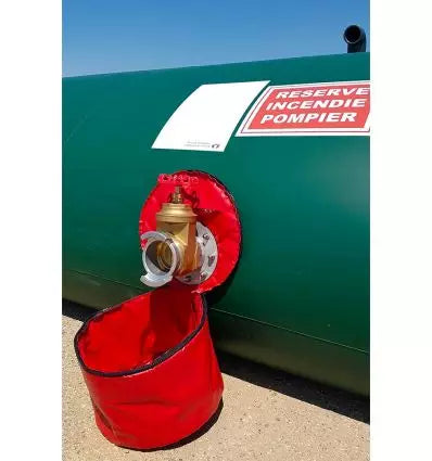 Réserve incendie citerne souple 120 m3