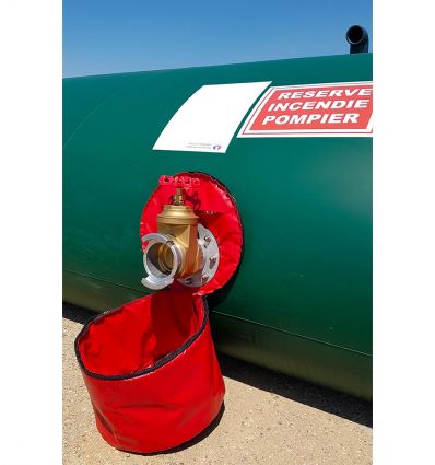 Réserve incendie citerne souple 150 m3