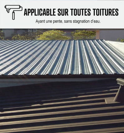 Résine d'étanchéité toiture métallique