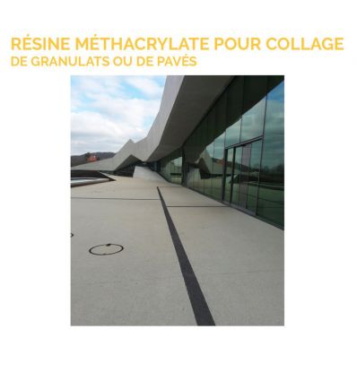 Résine méthacrylate pour collage de granulats