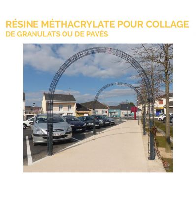 Résine méthacrylate pour collage de granulats