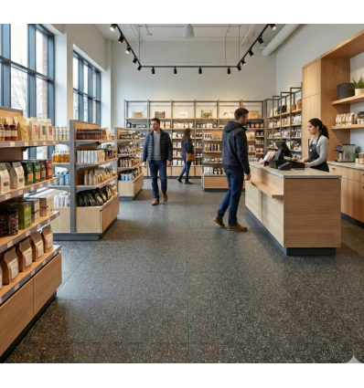 Dalle de sol pour magasin