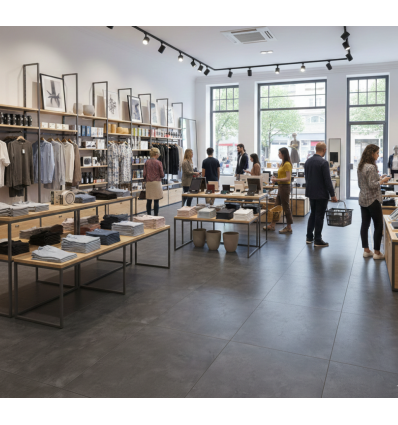 Dalle de sol pour magasin