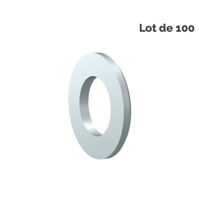 Rondelle plate chemin de câble - Lot de 100