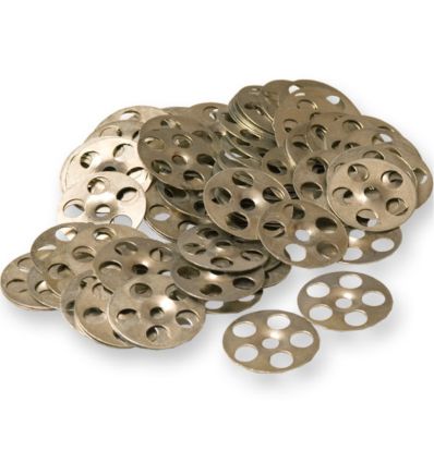 Rondelles métalliques - sachet de 25 pour panneaux de construction