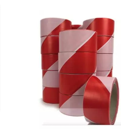 Rubalise de chantier rouge et blanc