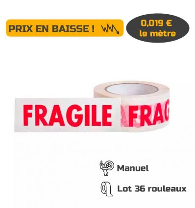 Ruban adhésif Fragile