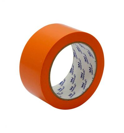 Ruban adhésif de chantier orange