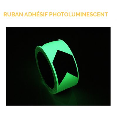 Ruban adhésif photoluminescent 4 heures de lumière