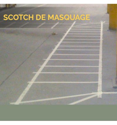 Ruban de masquage adhésif pour marquage au sol