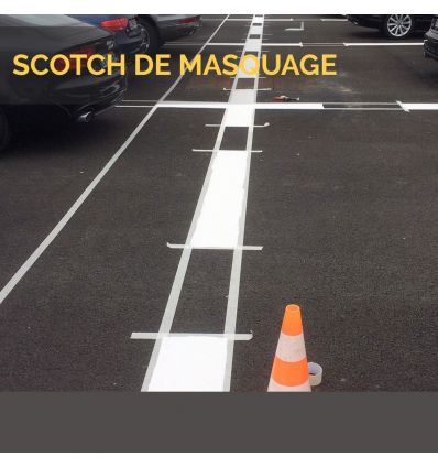 Ruban de masquage adhésif pour marquage au sol