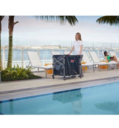 Sac à linge pour chariot pliable Rubbermaid