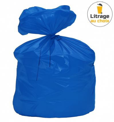 Sac poubelle bleu