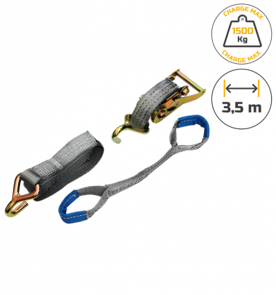 Sangle arrimage roue voiture 2 boucles
