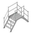 Saut de loup pour industrie en tôle damier aluminium