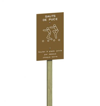 Saut de puce en bois - Parcours de santé