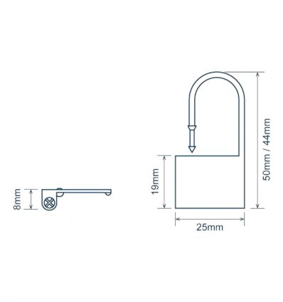 Scellé cadenas plastique