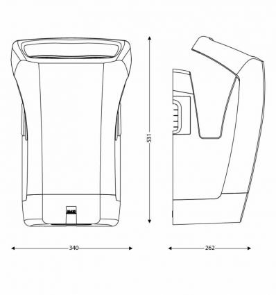 Sèche-mains JVD Stell'air
