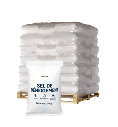 Sel de Déneigement 25 kg en Sac ou Seau