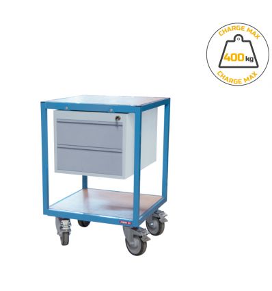 Desserte mobile charge 400 kg​ modulaire