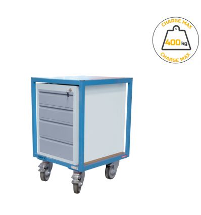 Desserte mobile charge 400 kg​ modulaire