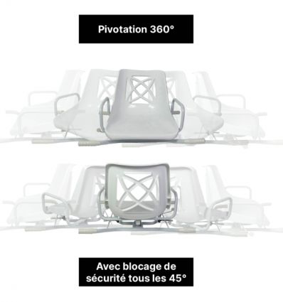 Siège de bain pivotant
