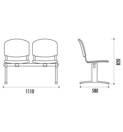Siège sur Poutre assise bois