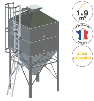 Silo en acier pour extérieur