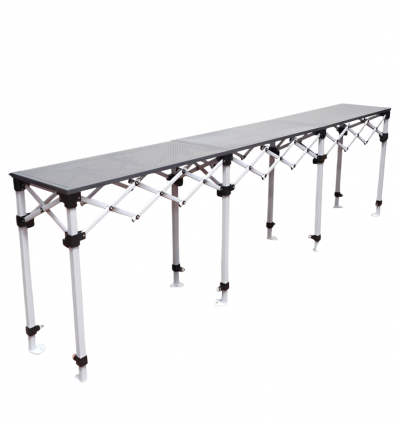 Stand buvette pliante en acier