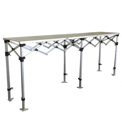 Stand buvette pliante en aluminium