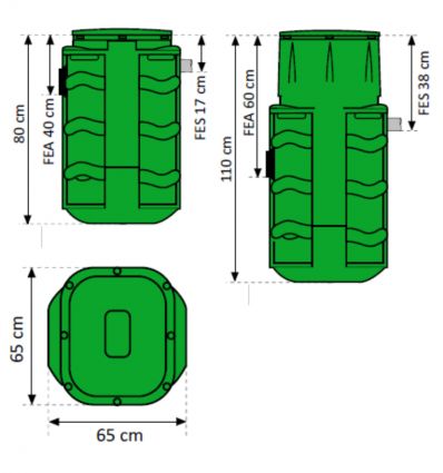 Station de relevage eaux chargées​ 250 L