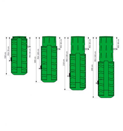 Station de relevage eaux claires​ 500 L