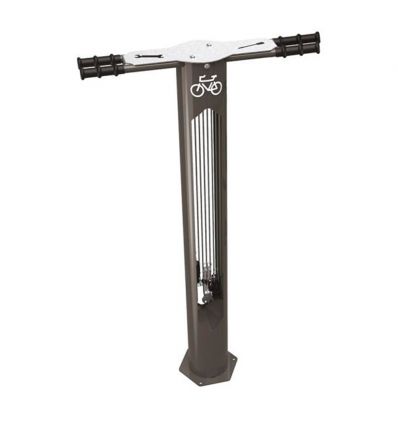 Station de réparation vélo et gonfleur public