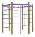 Structure à grimper de 6 jeux 3 à 12 ans