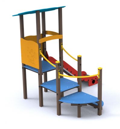 Structure de Jeu escalier en plateforme 1 à 6 ans