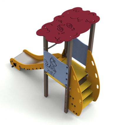 Structure de Jeu Toboggan Escalier 1 à 6 ans