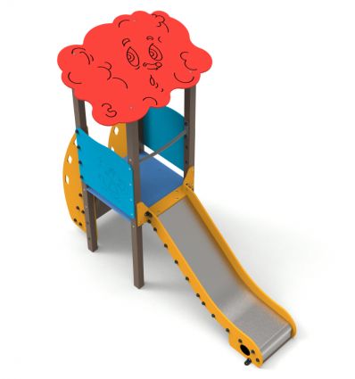 Structure de Jeu Toboggan Escalier 1 à 6 ans