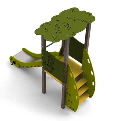 Structure de Jeu Toboggan Escalier 1 à 6 ans