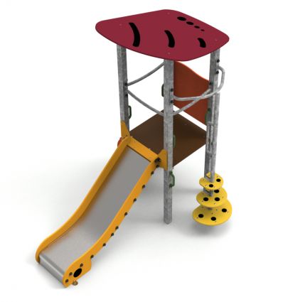 Structure toboggan acier 1 à 6 ans