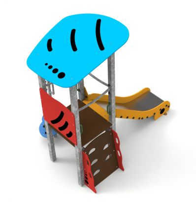 Structure toboggan acier 1 à 6 ans