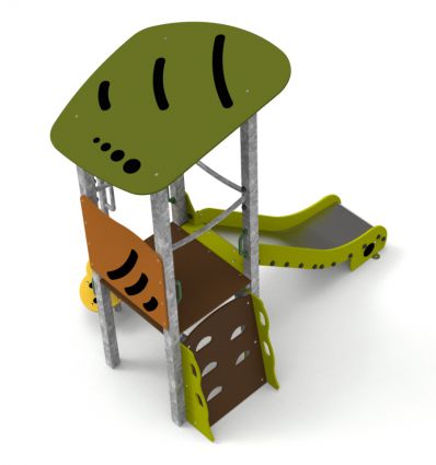 Structure toboggan acier 1 à 6 ans
